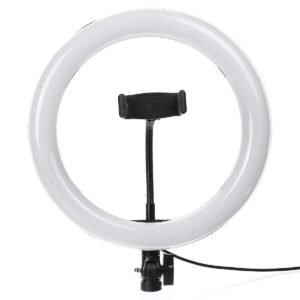 26cm Dimmable Cold Warm LED Studio Camera Ring Light Photo Phone Video Light Lamp for TikTok,Youtube, Selfie+Tripod Stand - Image 3