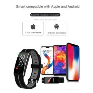 Fitness Tracker F10+ Smart Watch, IP67 Waterproof Activity Tracker - Black & Green - Image 3