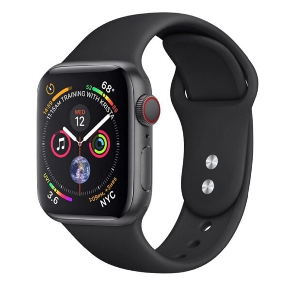 Apple Watch 38mm/ 40mm Silicone Strap - Matte Black