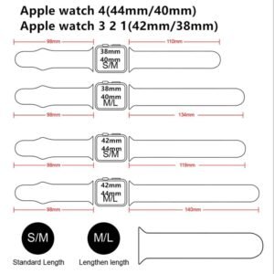 Apple Watch Silicone Strap - 42mm/44mm - Black - Image 4