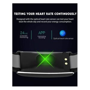 Fitness Tracker F10+ Smart Watch, IP67 Waterproof Activity Tracker - Black/Grey - Image 4