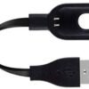 M4 Smart Band Fitness Charger- Pack of 1 0.02 m Micro USB Cable  (Compatible with Mi 4 smart band, Black, One Cable)