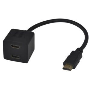 HDMI Splitter 1 Input to 2 Output Male to 2 x Female - Image 3