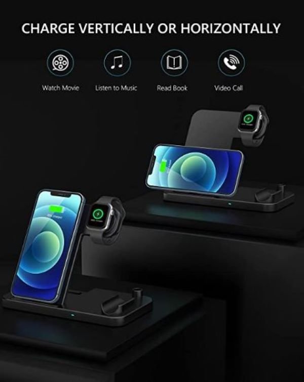 4-in-1 Wireless Fast Charger (compatible with iPhone and Android)