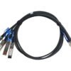 Linkbasic Breakout Copper Cable 1m 1 QSFP28 to 4 SFP28 Uplink Cable