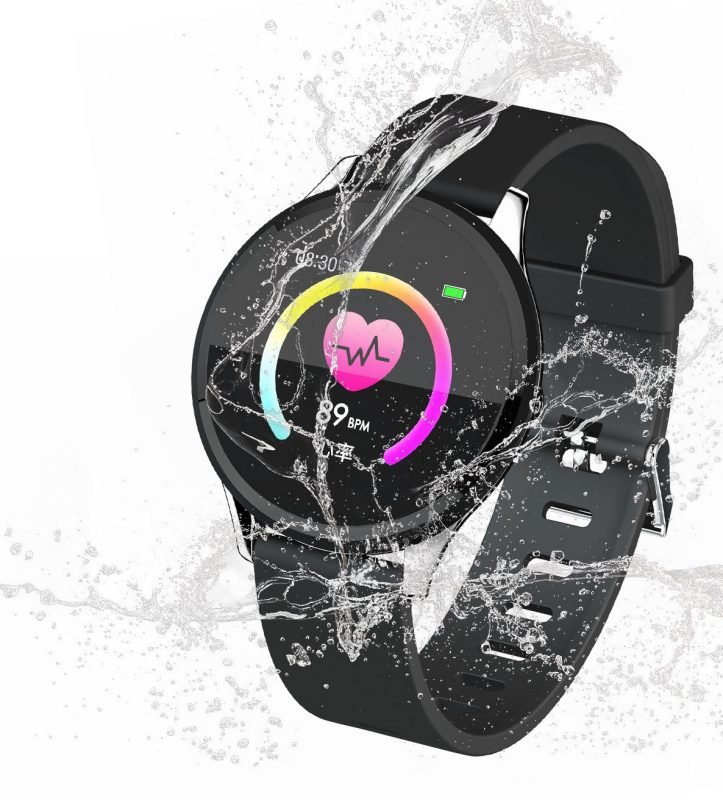 Polaroid PA58 Fitness Watch with Single Touch Smartwatch - Black
