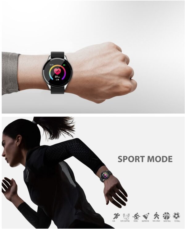 Polaroid PA58 Fitness Watch with Single Touch Smartwatch - Black