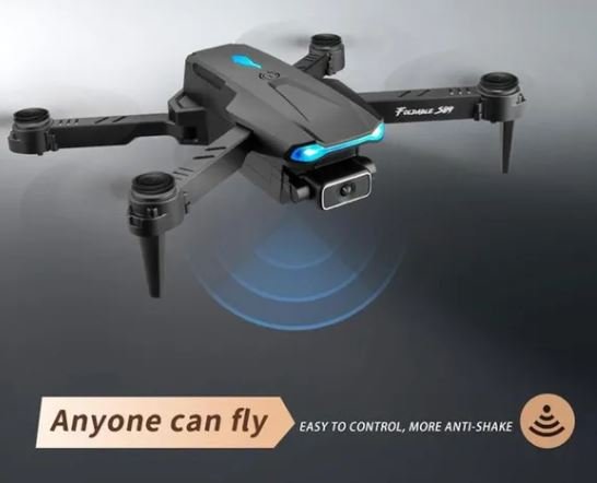 F190 DRONE WITH 4K DUAL CAMERA F/2.15 100° FOV LED NIGHT FLIGHT FOLDABLE MINI DRONE