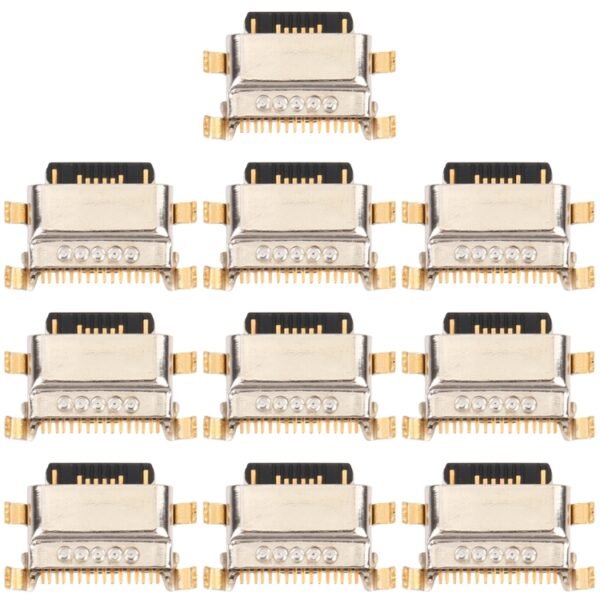 10 PCS Charging Port Connector for Xiaomi Redmi Note 9/Redmi 10X 4G