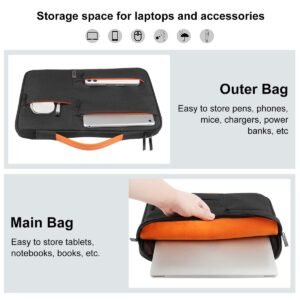 Haweel Laptop Carry Case 15 inch - Black - Image 3