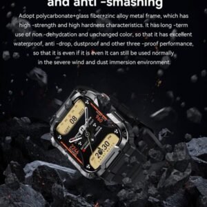 C20 1.71 inch TFT HD Screen Smart Watch, Support Heart Rate Monitoring/Blood Oxygen Monitoring(Black) - Image 3