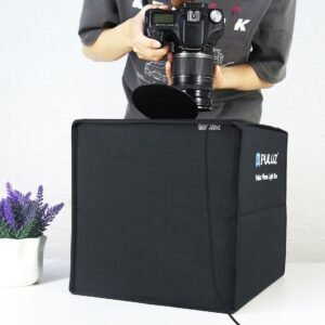PULUZ 30cm LED Photo Softbox with 6 Colour Backdrops - Image 3