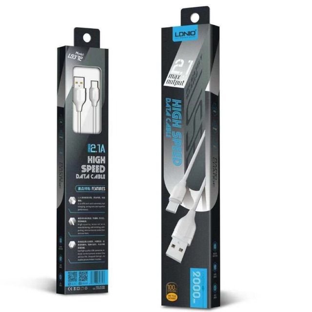 CABLE LDNIO LS372 2.1A IPH 2M