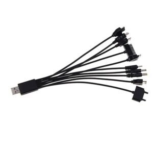 Universal 10 in 1 Multi USB Cable Car Charger for Mobile Phone