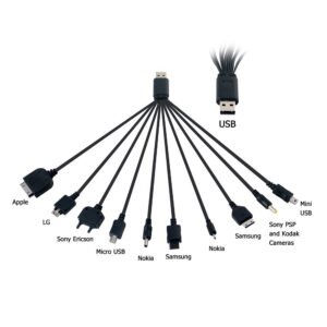 Universal 10 in 1 Multi USB Cable Car Charger for Mobile Phone - Image 3