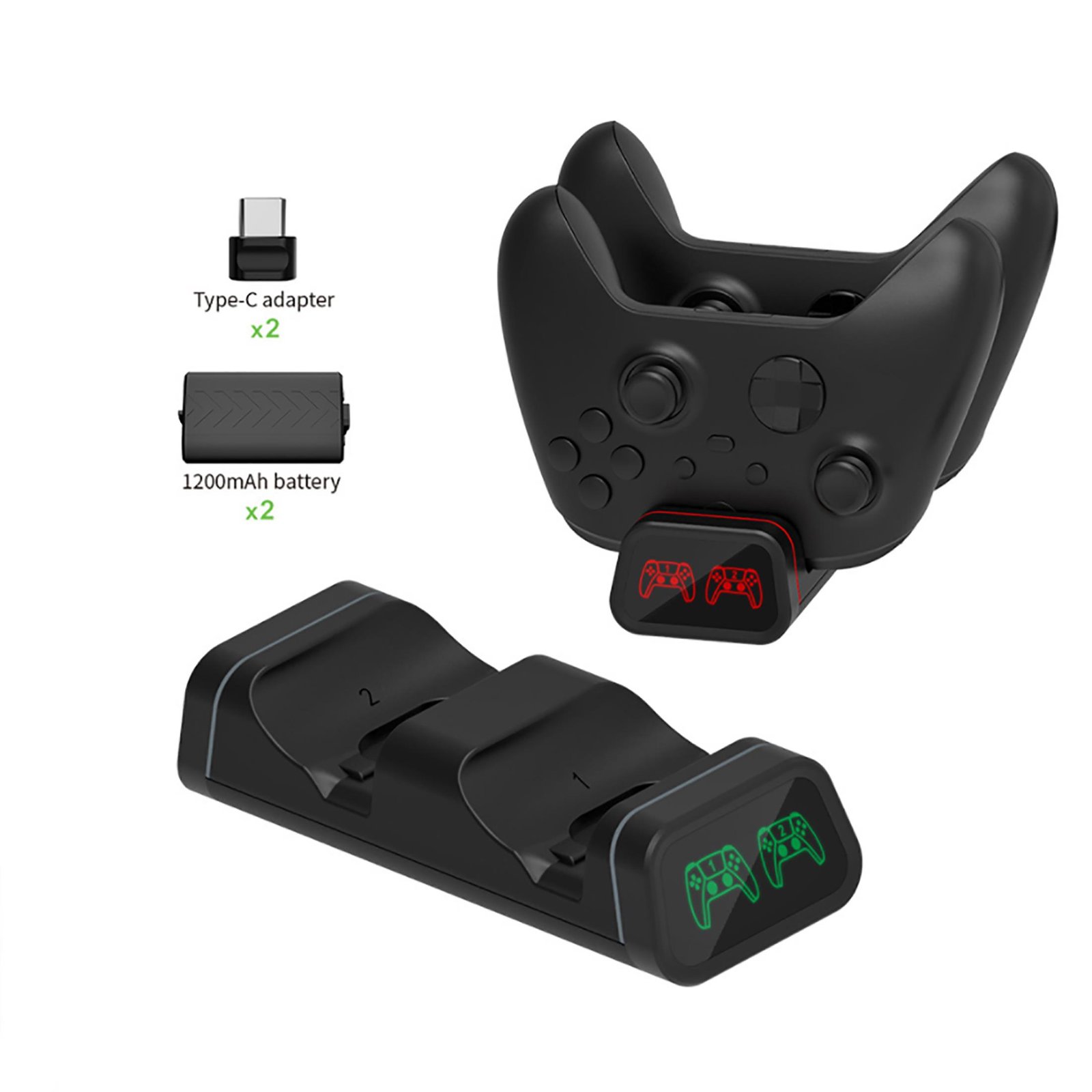 Dual Charger Charging Dock Station Stand for Xbox One/X/S Controller - Image 2