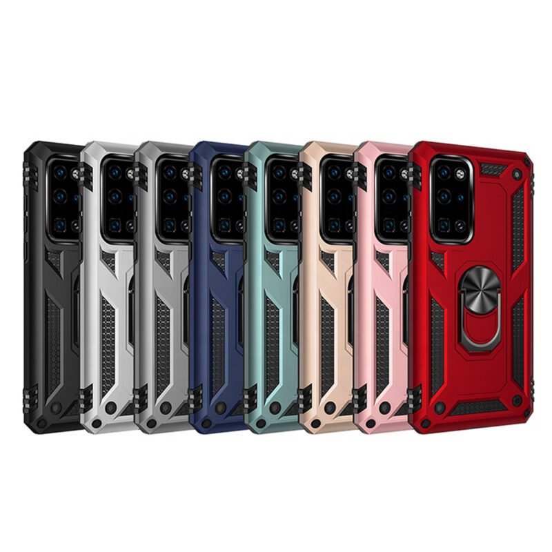 Gadgetgyz Shockproof Armor Stand Case Huawei Huawei P40 - Black