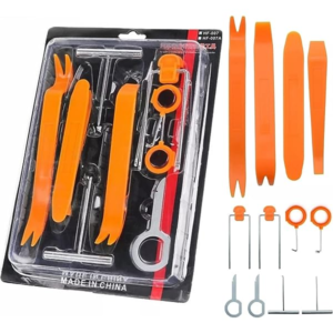 Car Radio, Door Panel & Audio Removal Pry Tool Set Kit - 12 Pieces