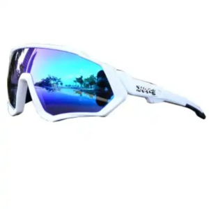 Kapvoe Sports Cycling Glasses Uv400 Protection 4 Replaceable Lenses with Frame