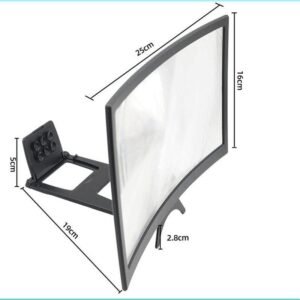 L6 12 Inch Curved Phone Screen Magnifier HD Amplifier with Phone Stand - Image 3