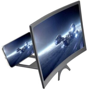 L6 12 Inch Curved Phone Screen Magnifier HD Amplifier with Phone Stand