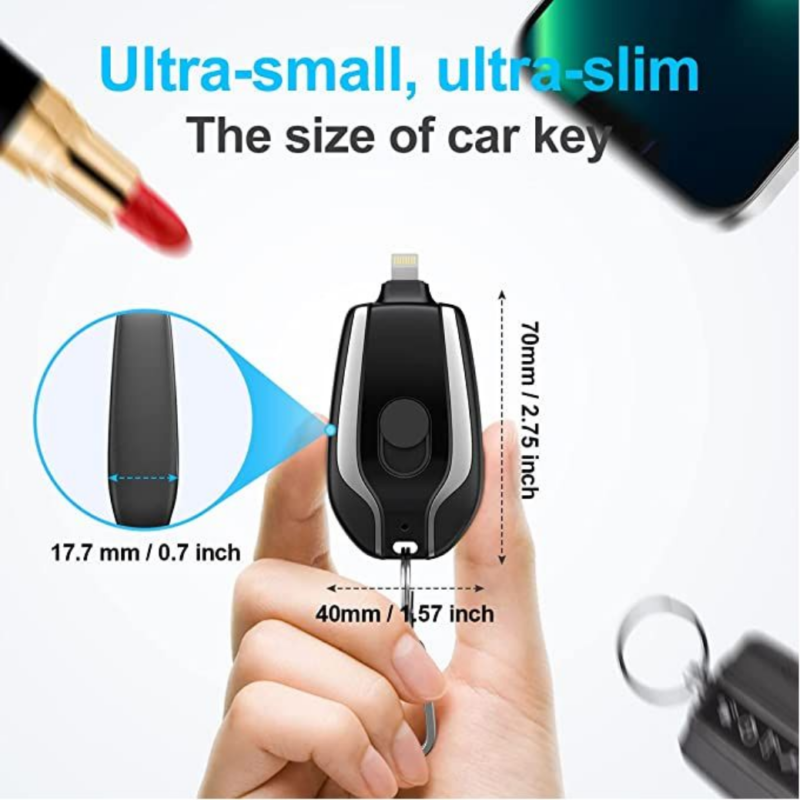 Power Bank - Type-C Keychain Emergency Charger