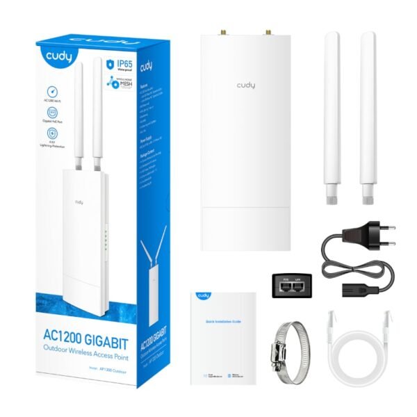 Cudy AC1200 Gigabit Dual Band Ceiling Access Point- Outdoor