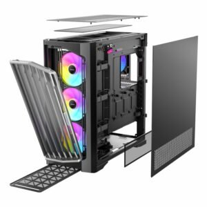 Antec Performance FT1 E-ATX |ATX |M-ATX | ITX ARGB Full-Tower Gaming Chassis - Black - Image 20