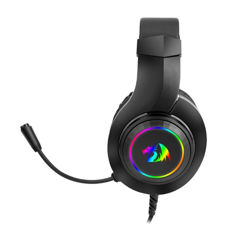 REDRAGON Over-Ear HYLAS Aux (Mic and Headset)|USB (Power Only)
RGB Gaming Headset - Black