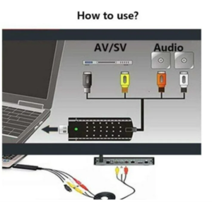 Easycap USB 2.0 Video TV DVD VHS Audio Capture Adapter - Image 5