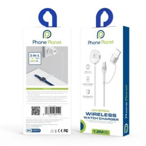 Phone Planet 2 IN 1 (PP-WC03) Wireless Watch Charger With USB A & C Port - Image 2