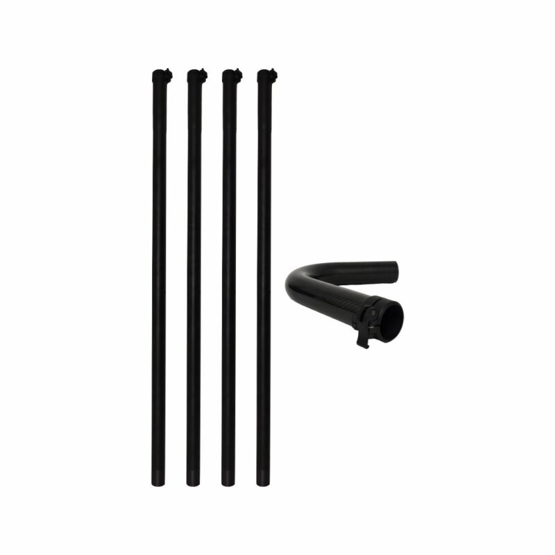Janitorial High Rise Vacuum Carbon Fibre Poles 1.5m