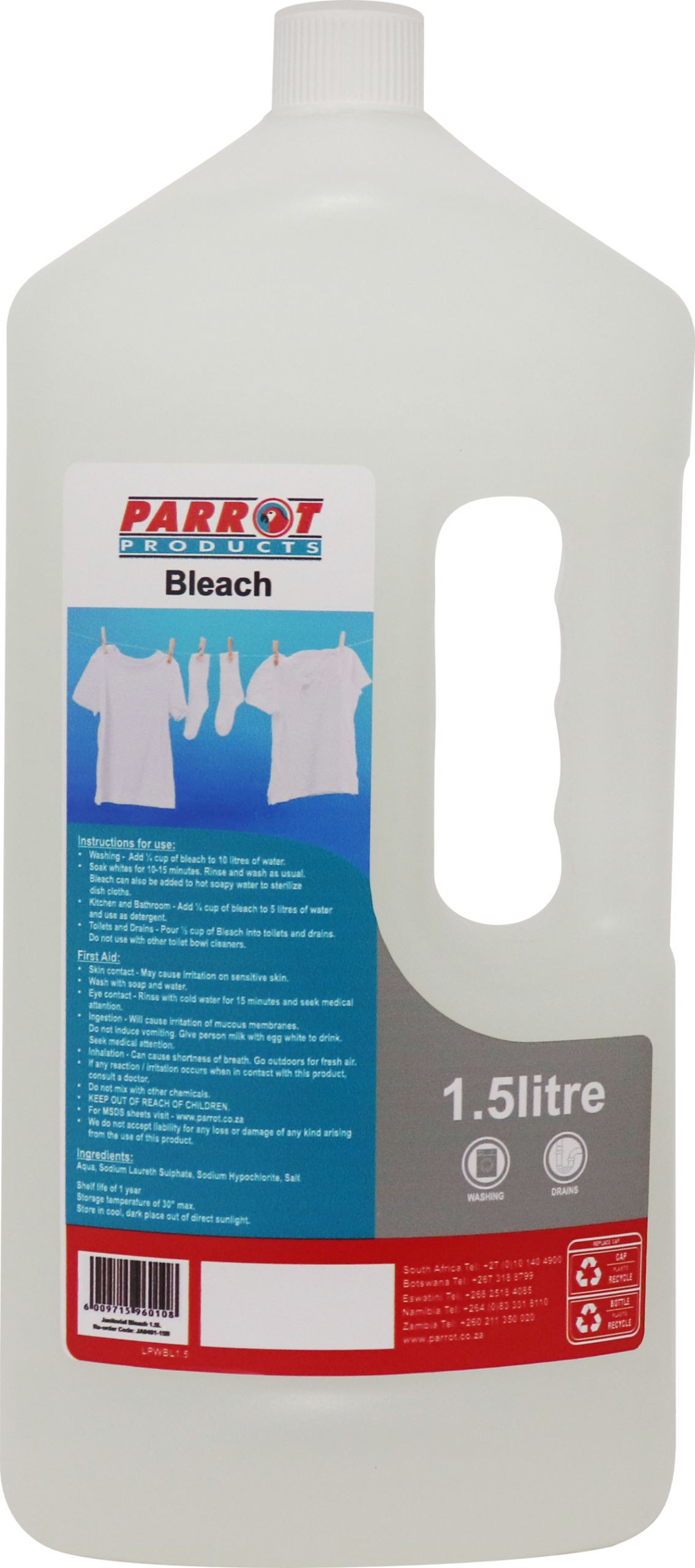 Janitorial Bleach 3% 1.5L