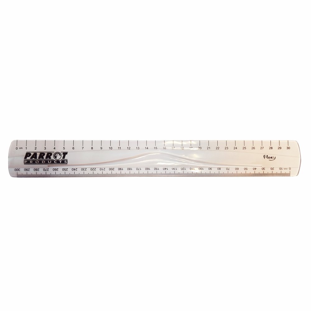 Parrot Flexible Ruler 30cm Clear