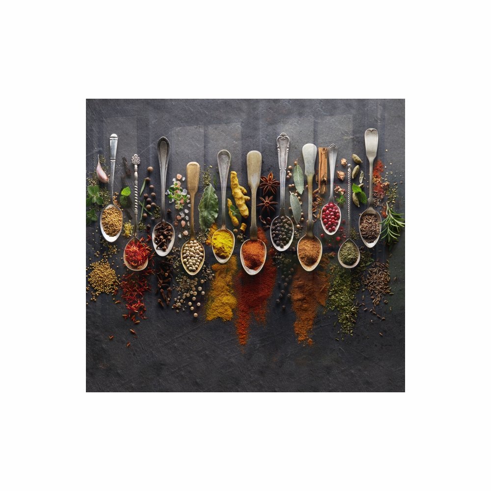 Decorative Glass Wall Tile (598 X 650 X 6mm) Spices