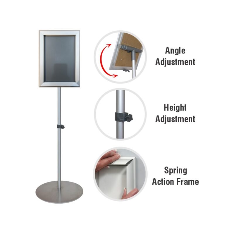 Lollipop Poster Frame Stand (A4 - Portrait)