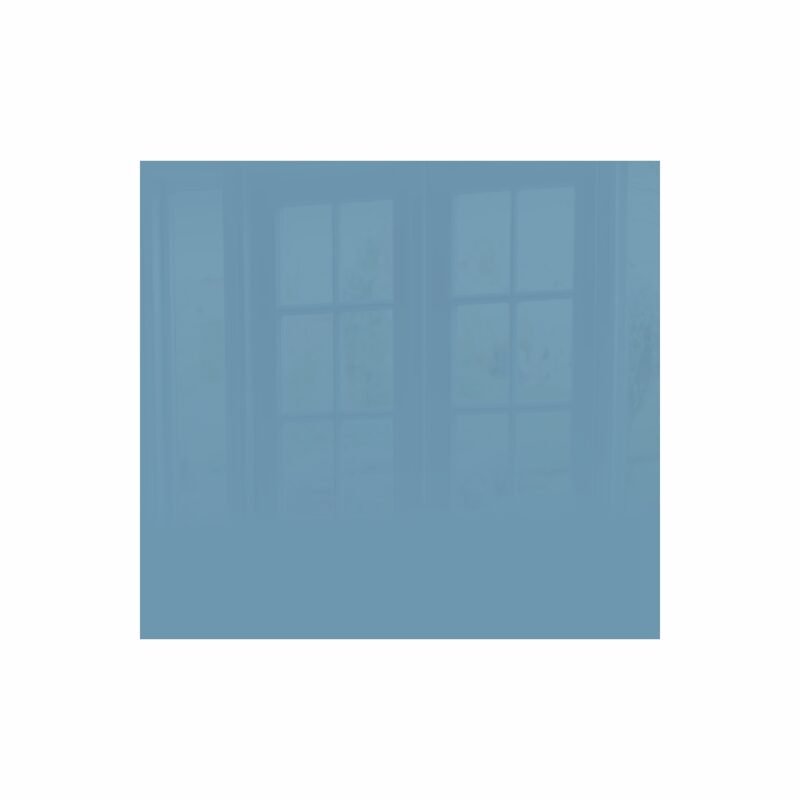Decorative Glass Wall Tile (598 X 650 X 6mm) Pastel Blue