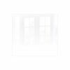 Decorative Glass Wall Tile (598 X 650 X 6mm) White RAL9010