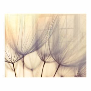 Decorative Glass Wall Tile (898 X 700 X 6mm) Dandelion Floret