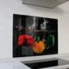 Decorative Glass Wall Tile (898 x 700 x 6mm) Peppers