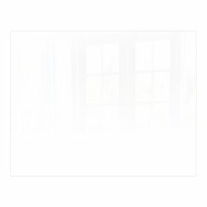 Decorative Glass Wall Tile (898 X 700 X 6mm) White RAL9010