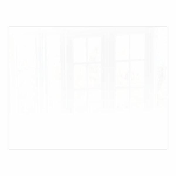 Decorative Glass Wall Tile (898 X 700 X 6mm) White RAL9010
