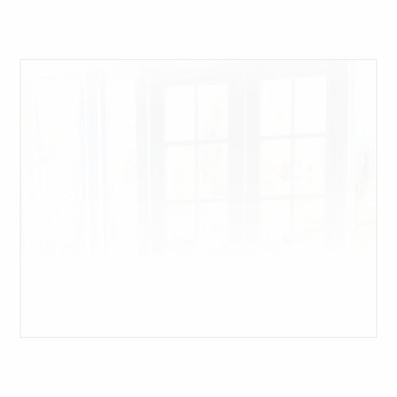 Decorative Glass Wall Tile (898 X 700 X 6mm) White RAL9010