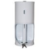 Janitorial TR2 Toilet Roll Holder Lockable - Mild Steel White