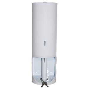 Janitorial TR3 Toilet Roll Holder Lockable - Mild Steel White