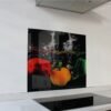 Decorative Glass Wall Tile (598 x 650 x 6mm) Peppers