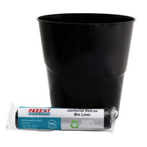 Promo Janitorial Waste Bin 10L + Refuse Bag 22 Micron 10L