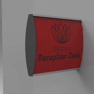 Sign Frame (100x300mm - Double Sided - Wall Mounted)