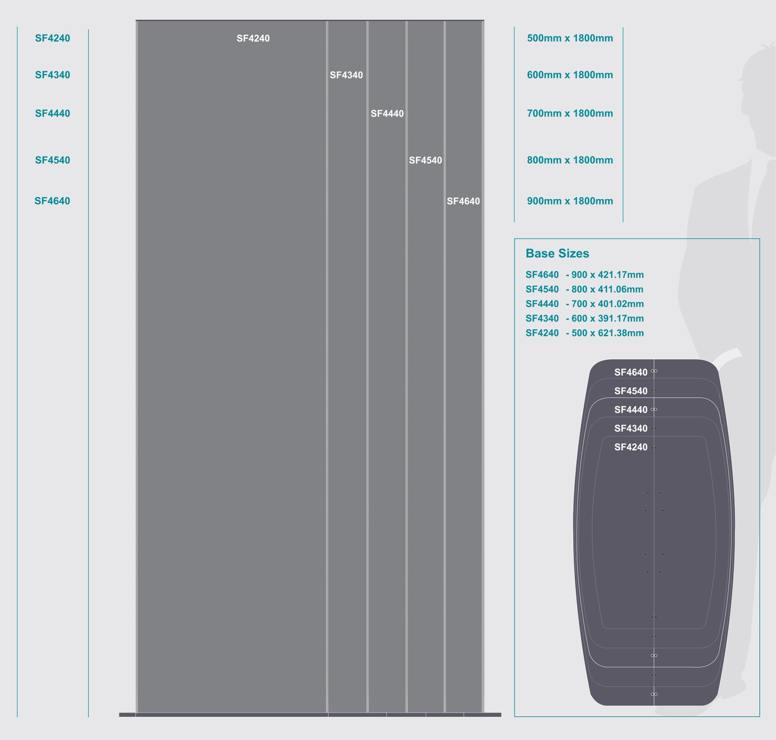 Sign Frame (600*1800mm – Double Sided – Standing)