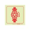 Photoluminescent 190mm Safety Sign F32 Sprinkler Stop Valve